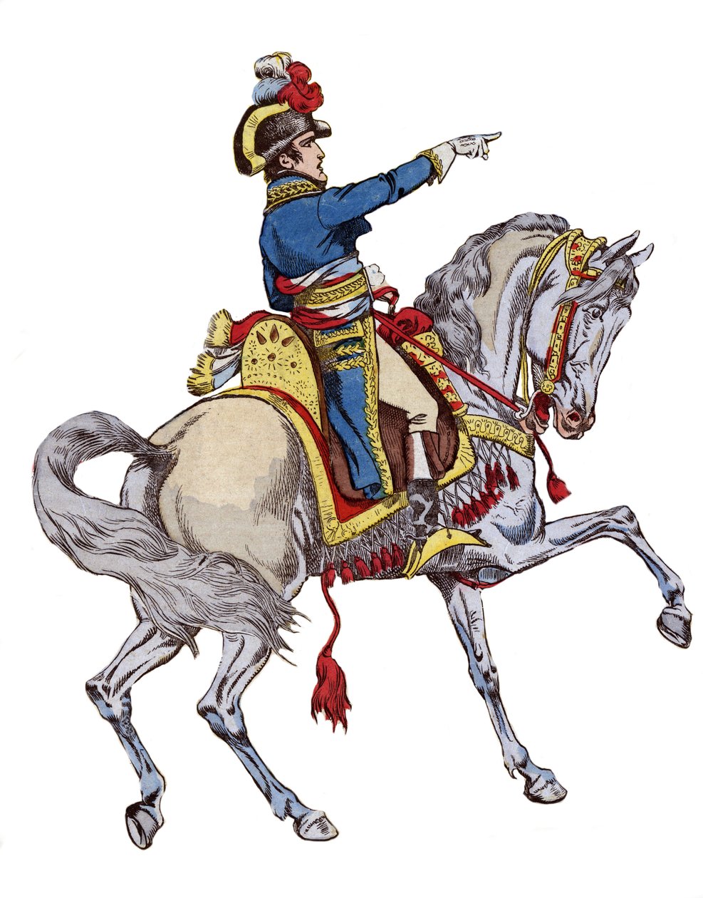 Napóleon lóháton – Job litográfiája (Jacques Onfroy de Breville) a „Le Grand Napoleon des Petites Enfants” című filmből, 1893 alkotó: pseudonym for Onfray de Breville Jacques Job