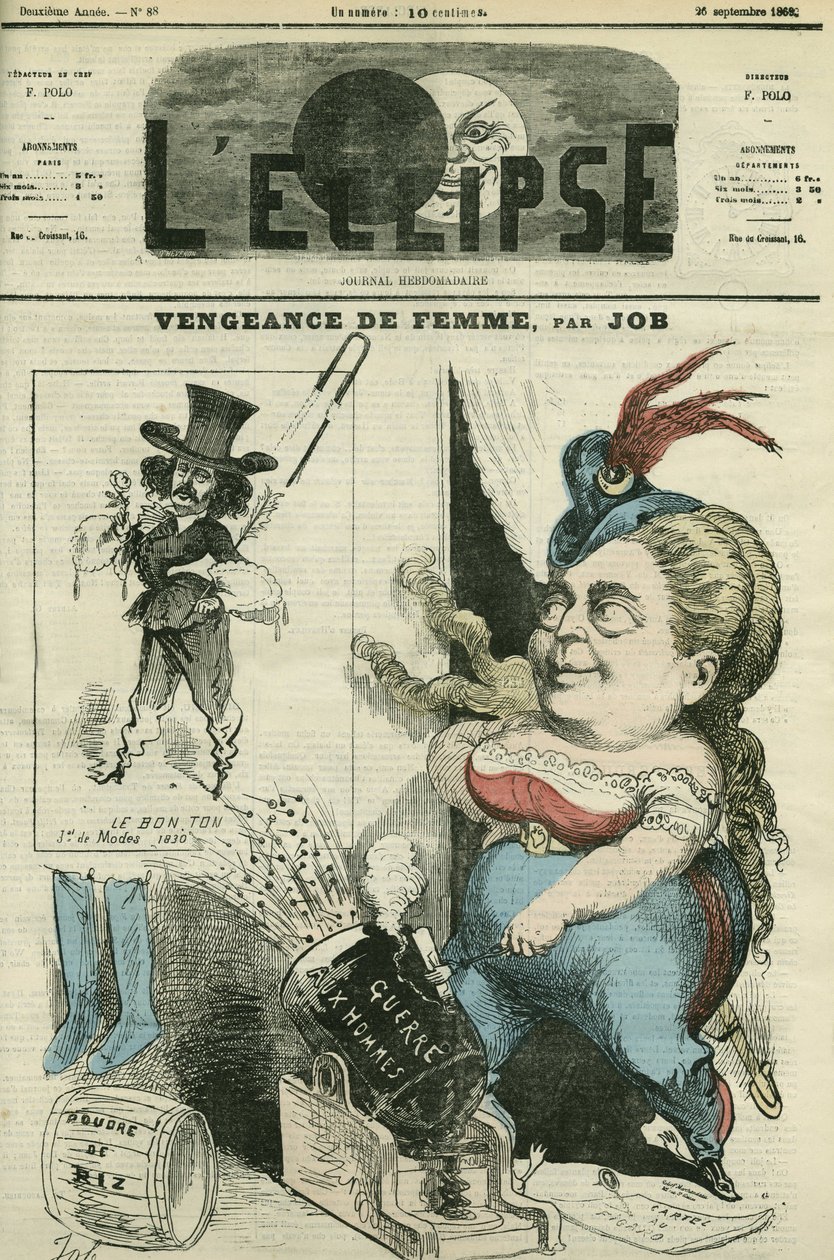 Olympe Audouard (1830-1890), francia feminista és ellensége Jules Barbey d