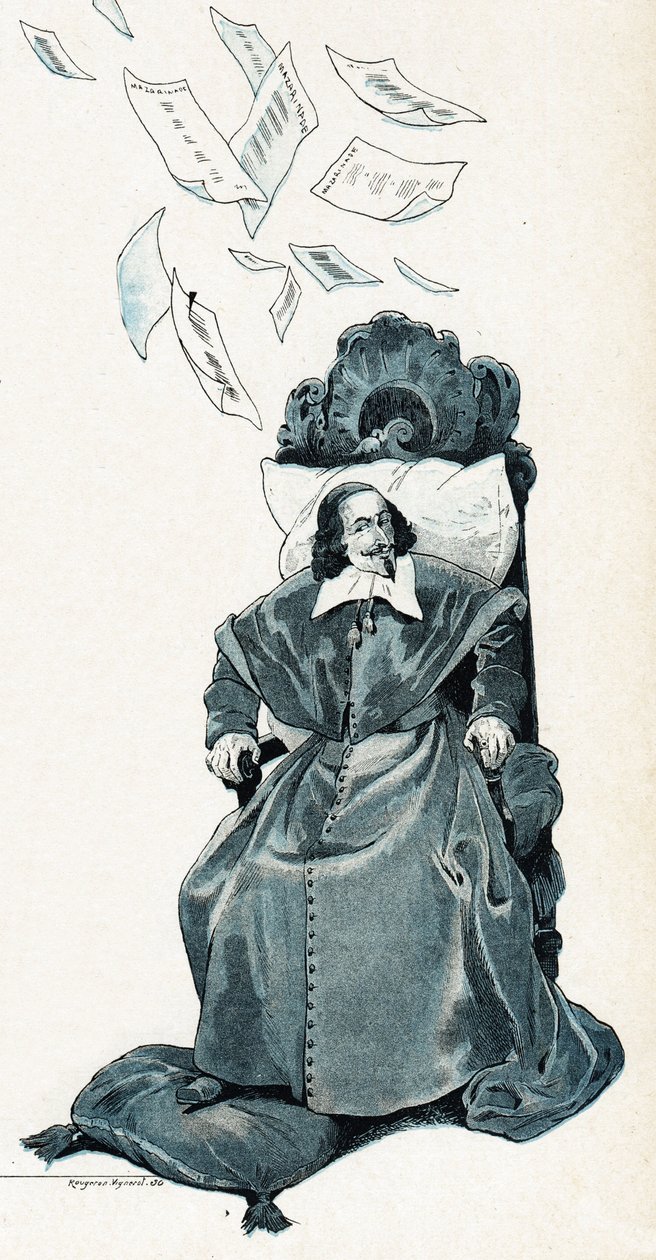Jules Mazarin bíboros portréja (Giulio Raimondo Mazzarino vagy Mazarino alkotó: pseudonym for Onfray de Breville Jacques Job