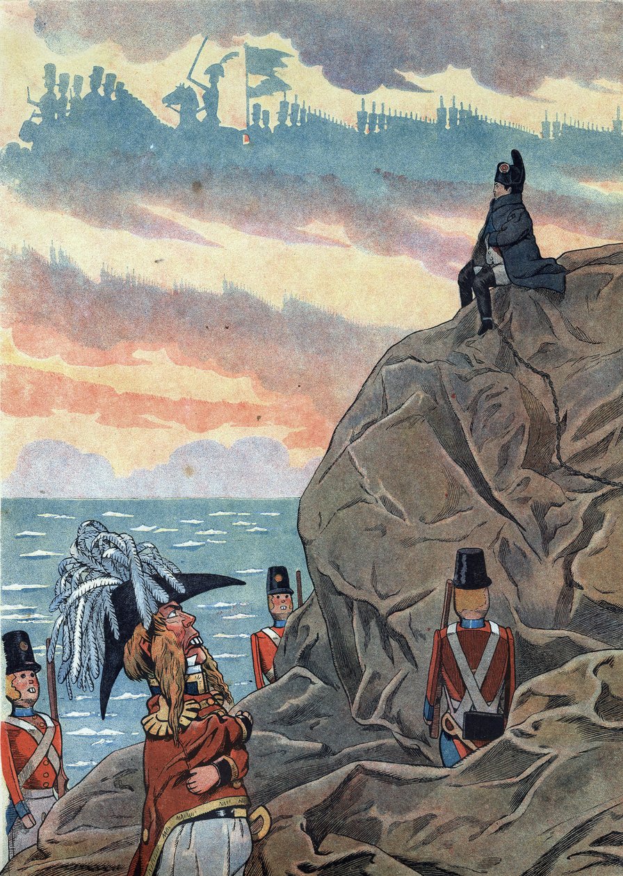 Franciaország történetének jelenete a játékokban: I. Bonaparte Napóleon (1769-1821) a Sainte Helene (Sainte-Helene) szigetén száműzetésben, melankóliában és magányban bemutatva. A „” Joujoux a l