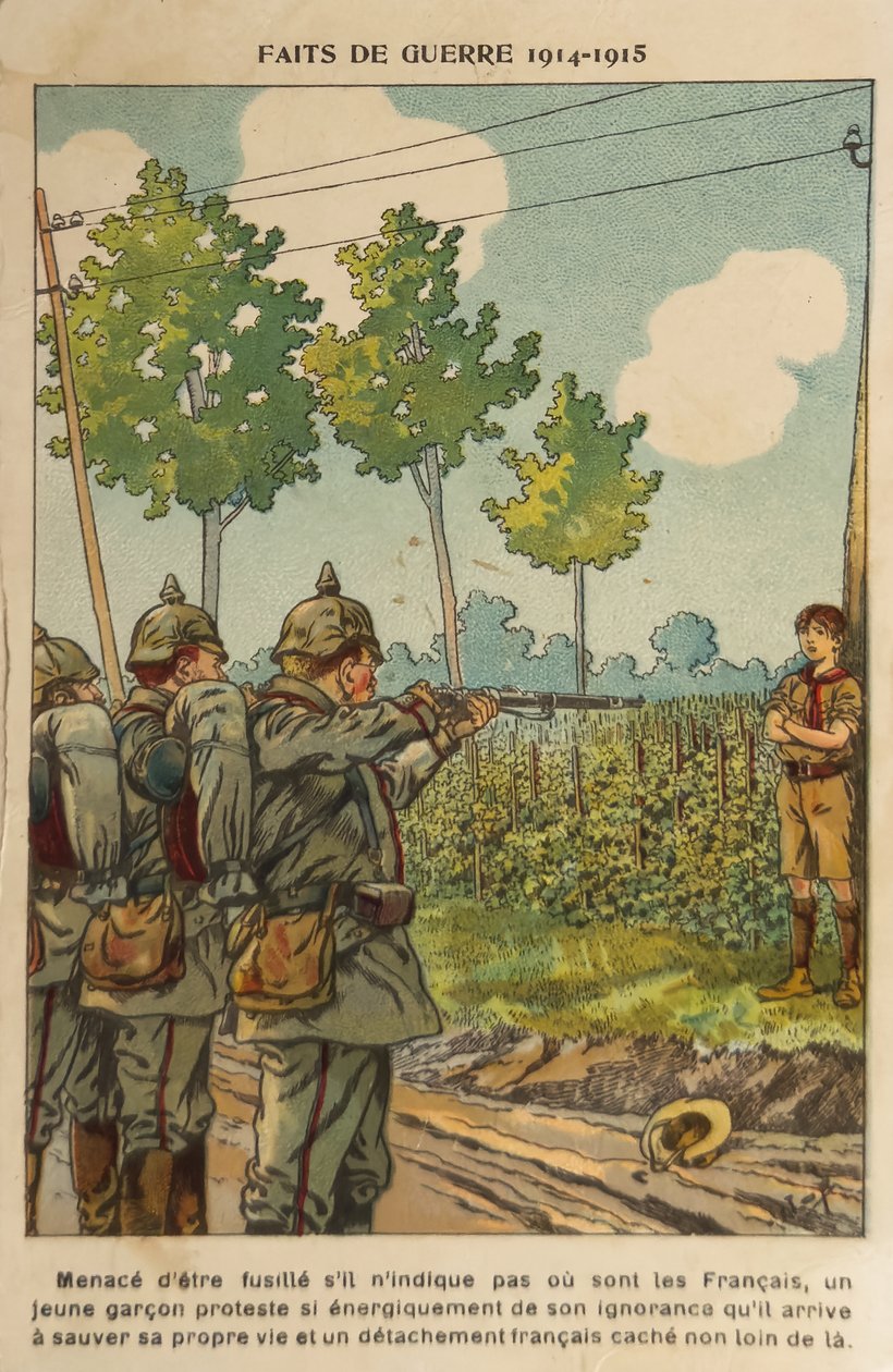 WW1: Hősies ifjúság (illusztráció) alkotó: pseudonym for Onfray de Breville Jacques Job