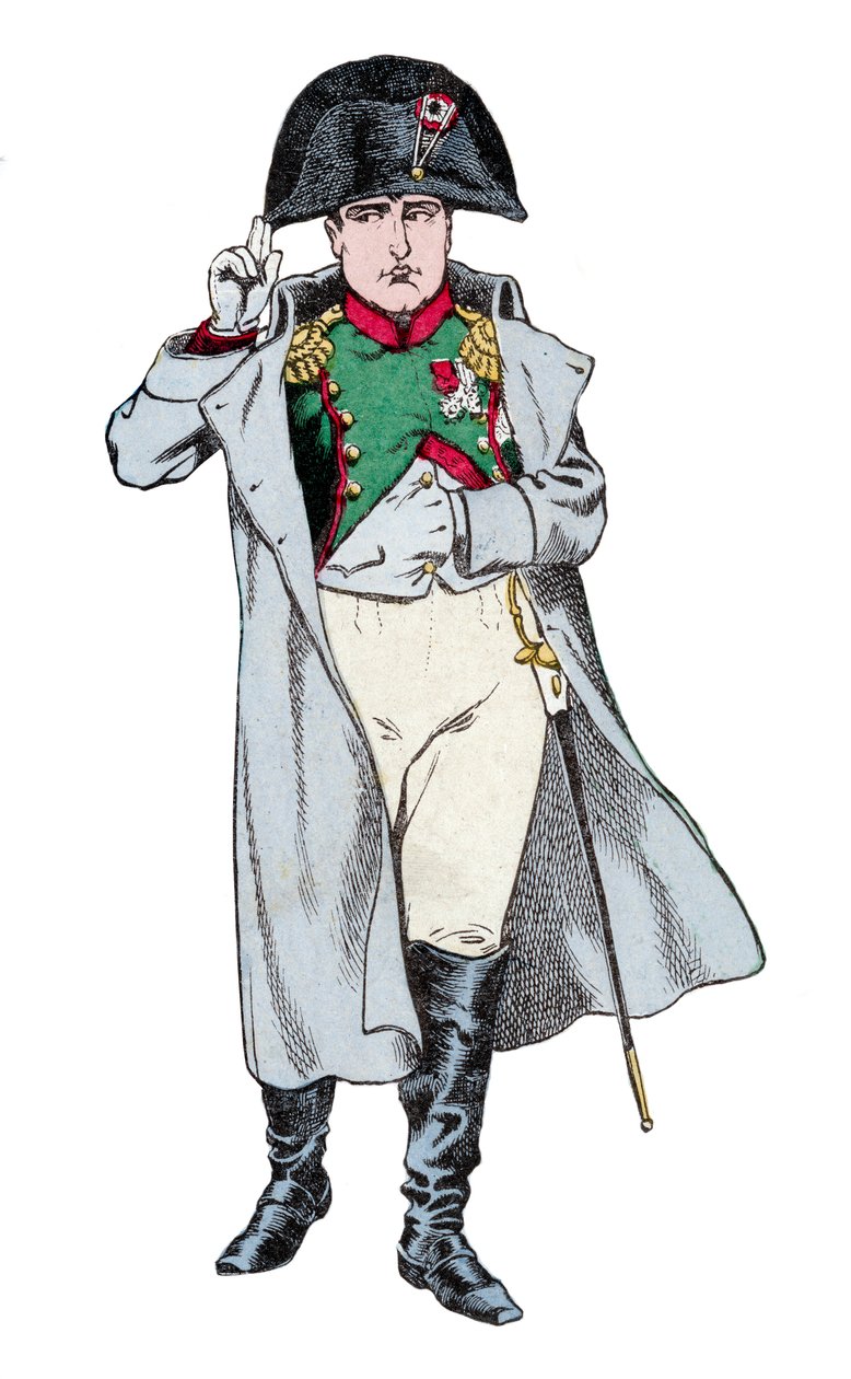 Bonaparte Napóleon portréja – Job litográfiája (Jacques Onfroy de Breville) a „Le Grand Napoleon des Petites Enfants” című filmből, 1893 alkotó: pseudonym for Onfray de Breville Jacques Job