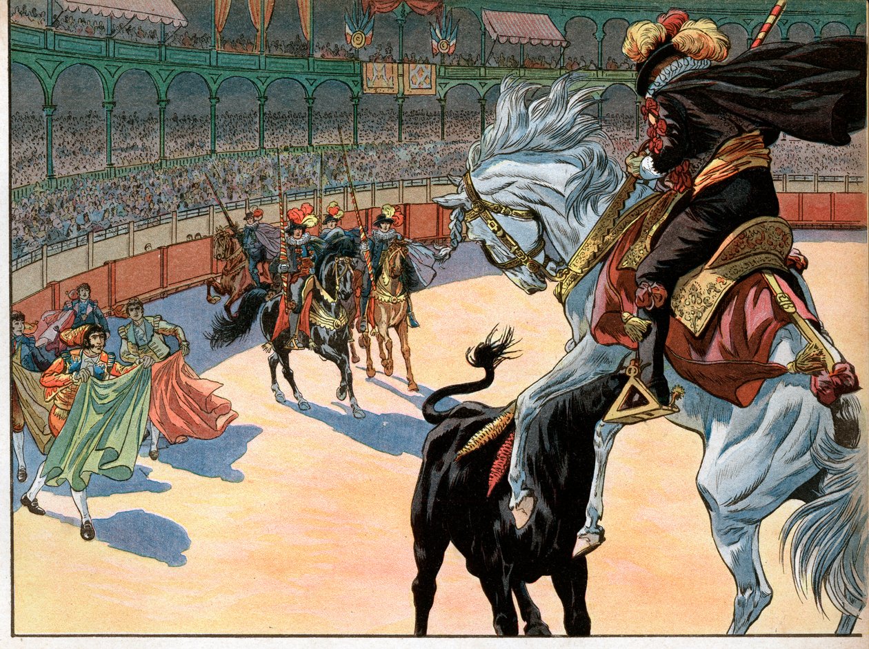 Bikaviadal Spanyolországban. Joachim Murat alkotó: pseudonym for Onfray de Breville Job