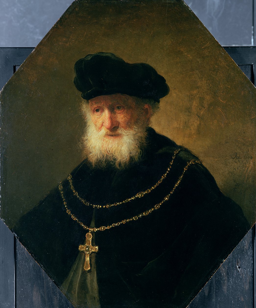 Egy keresztet viselő öregember feje, 1630 alkotó: studio of Rembrandt Harmensz. van Rijn