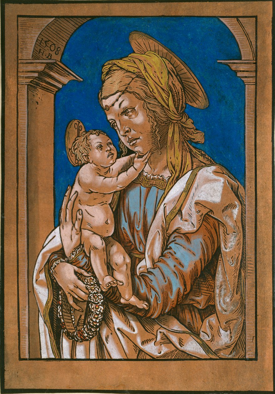 Madonna és gyermek egy boltív alatt, 1508 alkotó: the Elder Hans Burgkmair