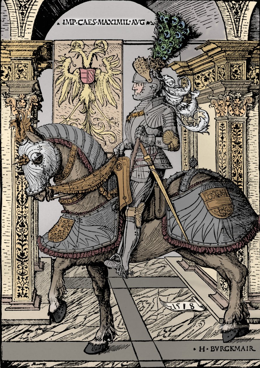 Maximilian császár portréja, 1518 alkotó: the Elder Hans Burgkmair