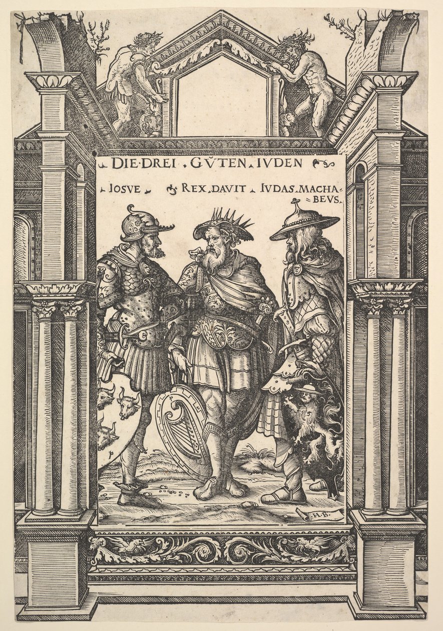 A három zsidó hős, a Hősök és hősnők című filmből, 1516. alkotó: the Elder Hans Burgkmair