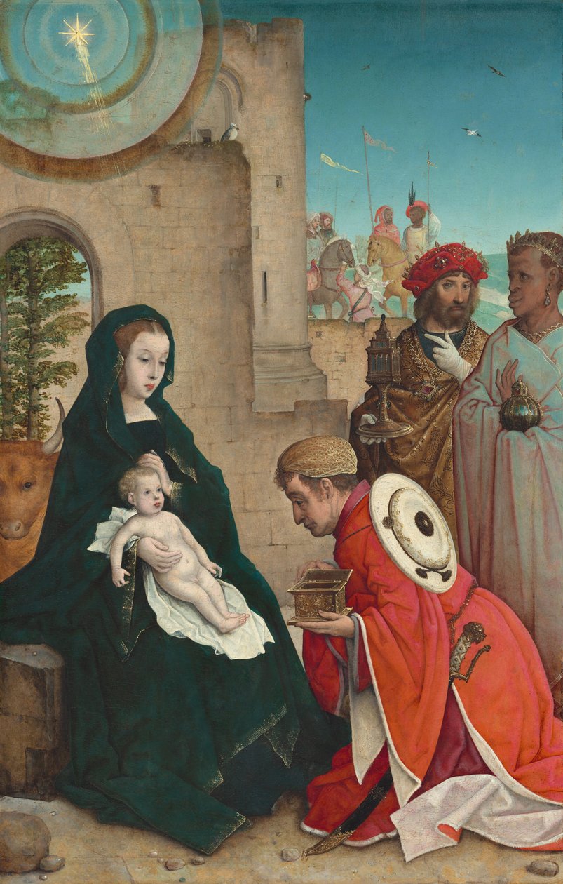 A mágusok imádása c. 15081519. alkotó: the Elder Juan de Flandes