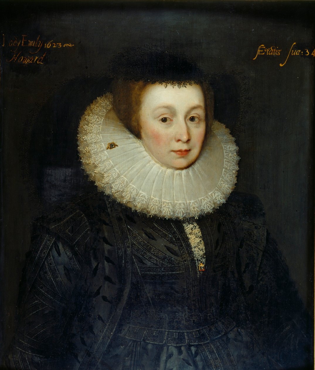 Lady Emily Howard portréja, 17. század eleje alkotó: the Younger School of Marcus Gheeraerts