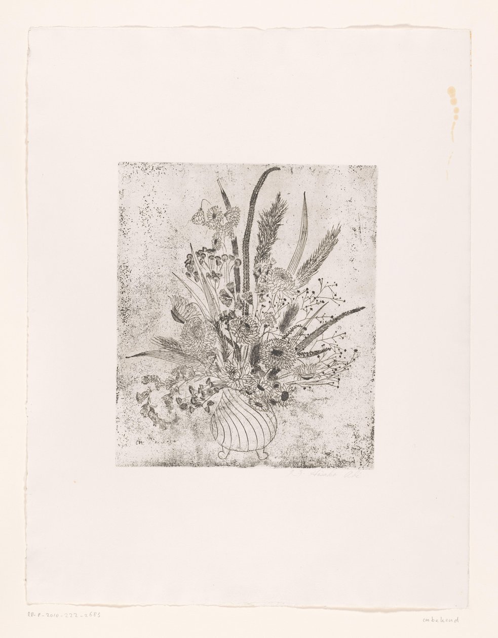 Váza virágokkal alkotó: unknown (signed by artist)