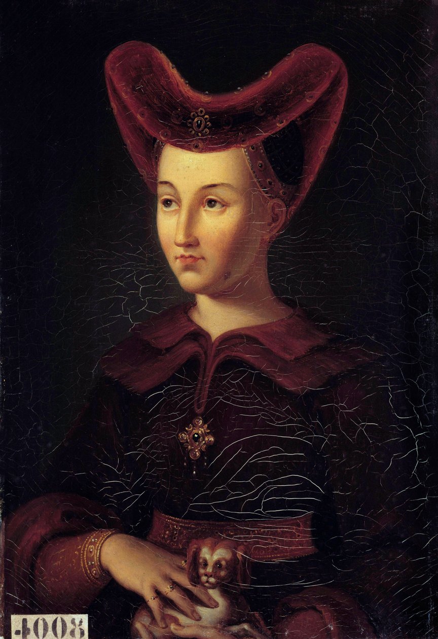Marguerite de Baviere, burgundiai hercegnő (1363-1423) portréja Vincent Nicolas Raverat (1801-1865) festménye 1423-ból származó eredetiről. 1847. V 0,42x0,3 m alkotó: vincent Nicolas Raverat