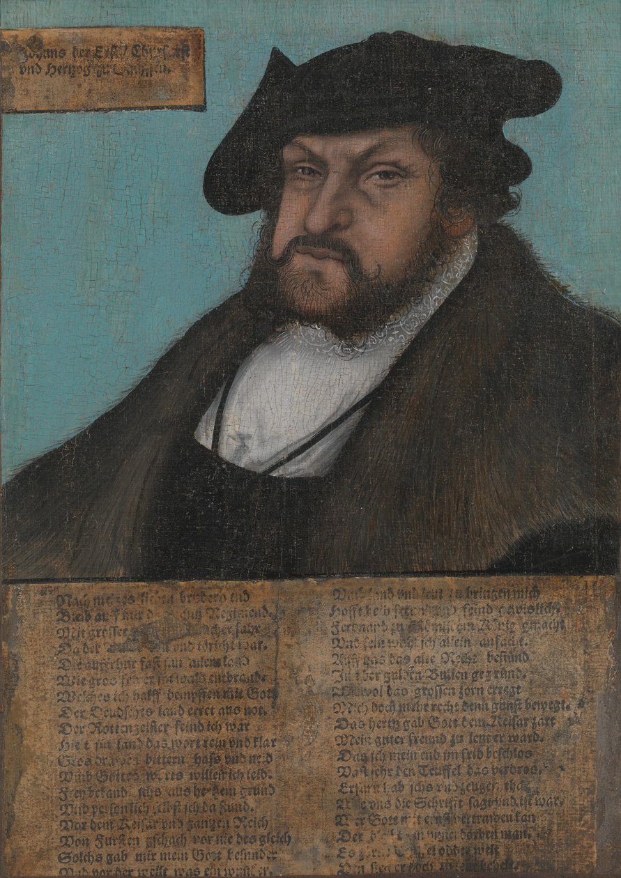 I. János 1468-1532, konstans, szász választófejedelem, 1532-1533. alkotó: workshop of Lucas Cranach the Elder
