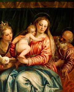 Madonna és gyermek, szent és Szent Péter – Paolo Caliari, Veronese (1528-1588), olaj, vászon