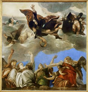 Saint Marc couronnant les vertus theologales - Saint Mark rewarding the the theological virtues ...
