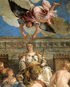 Paolo Veronese (1528-1588) Velence apoteózisa, freskó, részlet, Sala del Maggior Consiglio (Nagytanács terme), Palazzo Ducale, Velence
