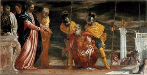 Jézus és a kafarnaumi százados (Festmény, 1580 körül) alkotó: Veronese
