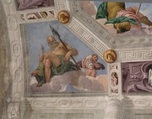 Paolo Caliari Veronese néven ismert, freskó, Villa Barbaro, Maser, Olaszország alkotó: Veronese