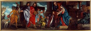 A mágusok imádása Paolo Caliari festménye Paolo Veronese (1528-1588) 16. századi v. 1,34x2,94 m Lyon, Szépművészeti Múzeum alkotó: Veronese