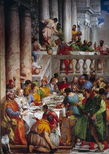 Kána esküvője, részlet: A hercegek vacsorája. Paolo Veronese freskója (1528-1588) Ec. Péntek. alkotó: Veronese