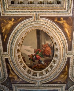 Vashti elutasítása (freskó) alkotó: Veronese