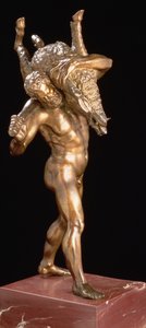 Herkules és az erimanthai vadkan (aranyozott bronz) alkotó: Giambologna