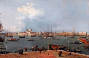 Velence: a Bacino di San Marco a San Giorgio Maggiore-ból (festmény)
