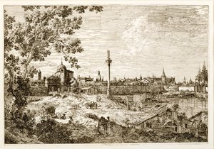 Padova képzeletbeli képe, 1740-es évek (rézkarc) alkotó: Canaletto