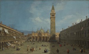 Piazza San Marco, 1730 körül (olaj, vászon) alkotó: Canaletto