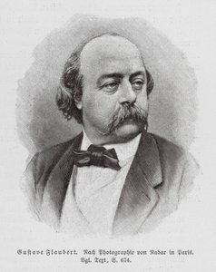 Gustave Flaubert, francia regényíró (metszet) alkotó: (1820-1910) (after) Nadar