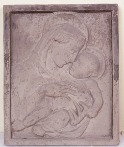 Madonna és gyermeke (kb. 1386-1466). alkotó: (Workshop of) Donatello
