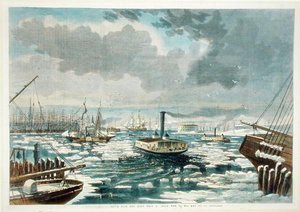 Breaking up the Ice at New York – Kilátás az East Riverről, megjelent a Harper
