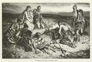 Temetés a bronzkorban (metszet)