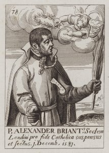 Alexander Briant, angol jezsuita és katolikus mártír (metszet) alkotó: (after) English School
