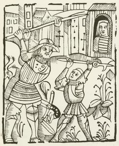 Guy of Warwick (metszet) alkotó: (after) English School
