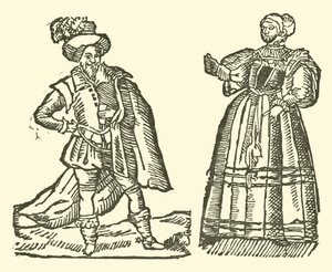 Illusztráció a Roxburghe-balladákhoz (fametszet) alkotó: (after) English School