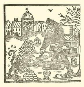 Illusztráció a Roxburghe-balladákhoz (fametszet) alkotó: (after) English School