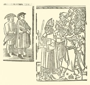 Illusztráció a Roxburghe-balladákhoz (fametszet) alkotó: (after) English School