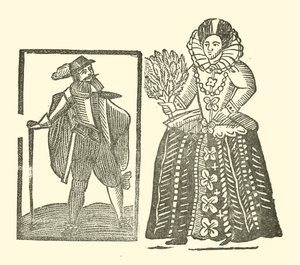 Illusztráció a Roxburghe-balladákhoz (fametszet) alkotó: (after) English School
