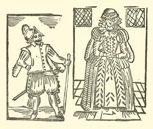 Illusztráció a Roxburghe-balladákhoz (fametszet) alkotó: (after) English School