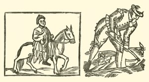 Illusztráció a Roxburghe-balladákhoz (fametszet) alkotó: (after) English School