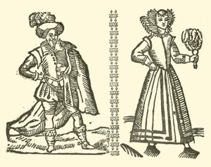 Illusztráció a Roxburghe-balladákhoz (fametszet) alkotó: (after) English School