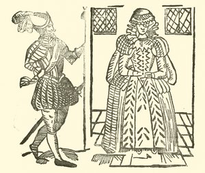 Illusztráció a Roxburghe-balladákhoz (fametszet) alkotó: (after) English School