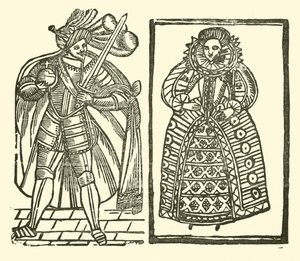 Illusztráció a Roxburghe-balladákhoz (fametszet) alkotó: (after) English School