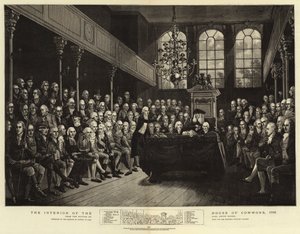 Az alsóház belseje alkotó: (after) English School