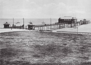 Lytham Pier (fekete-fehér fotó) alkotó: (after) English photographer
