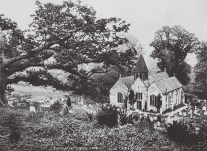 Ribbesford a Church Hillről (fekete-fehér fotó) alkotó: (after) English photographer