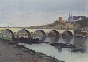 Angers, La Maine (színes fotó) alkotó: (after) French Photographer