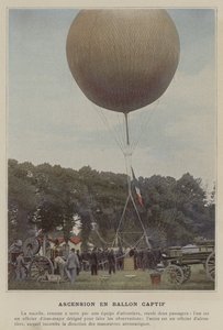 Captive Balloon Ascent (színes fotó) alkotó: (after) French Photographer