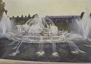Latona szökőkút (színes fotó) alkotó: (after) French Photographer