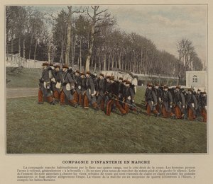 Marching Infantry Company (színes fotó) alkotó: (after) French Photographer